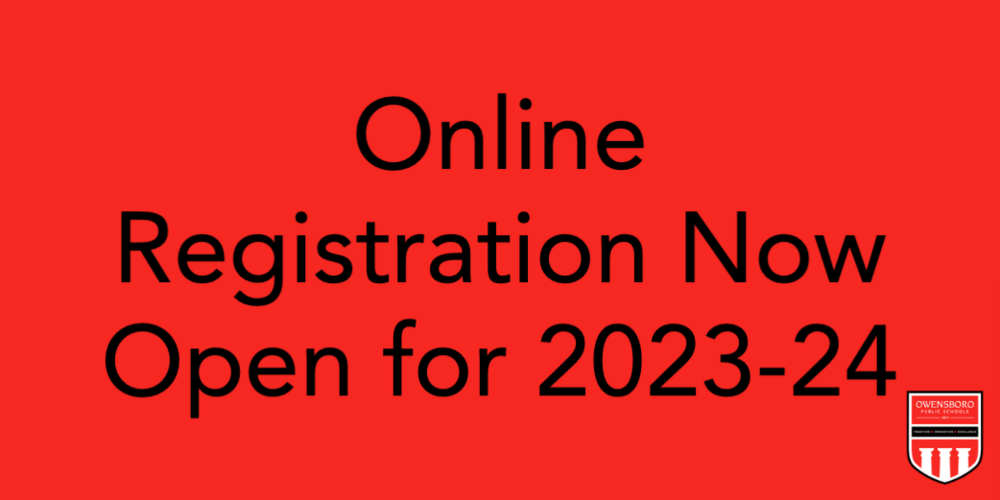 Online Registration Now Open for 2023-24